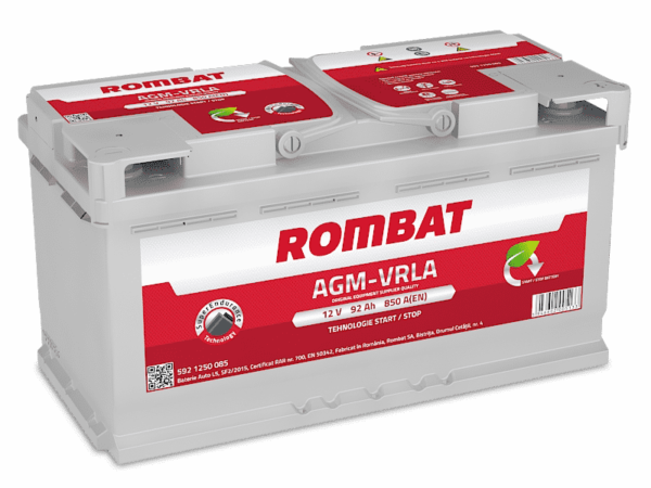 019 Start-Stop Car Battery Rombat AGM 92Ah